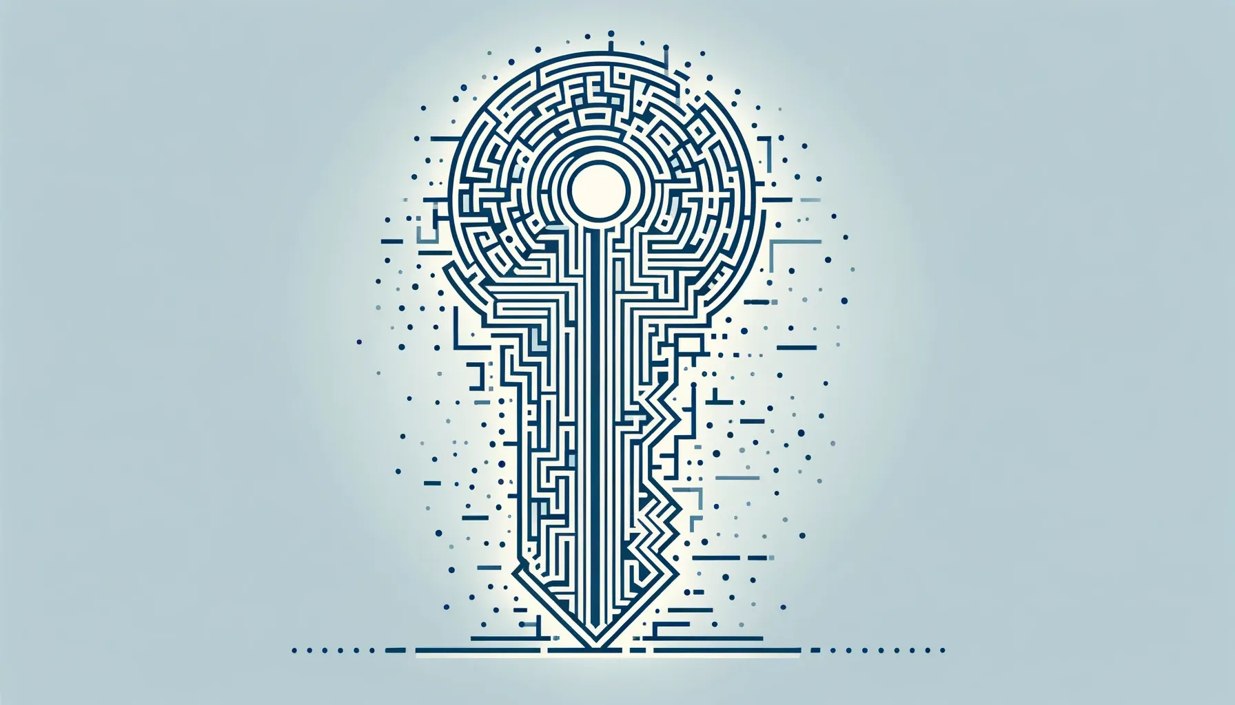 Digital illustration of a "digital key"