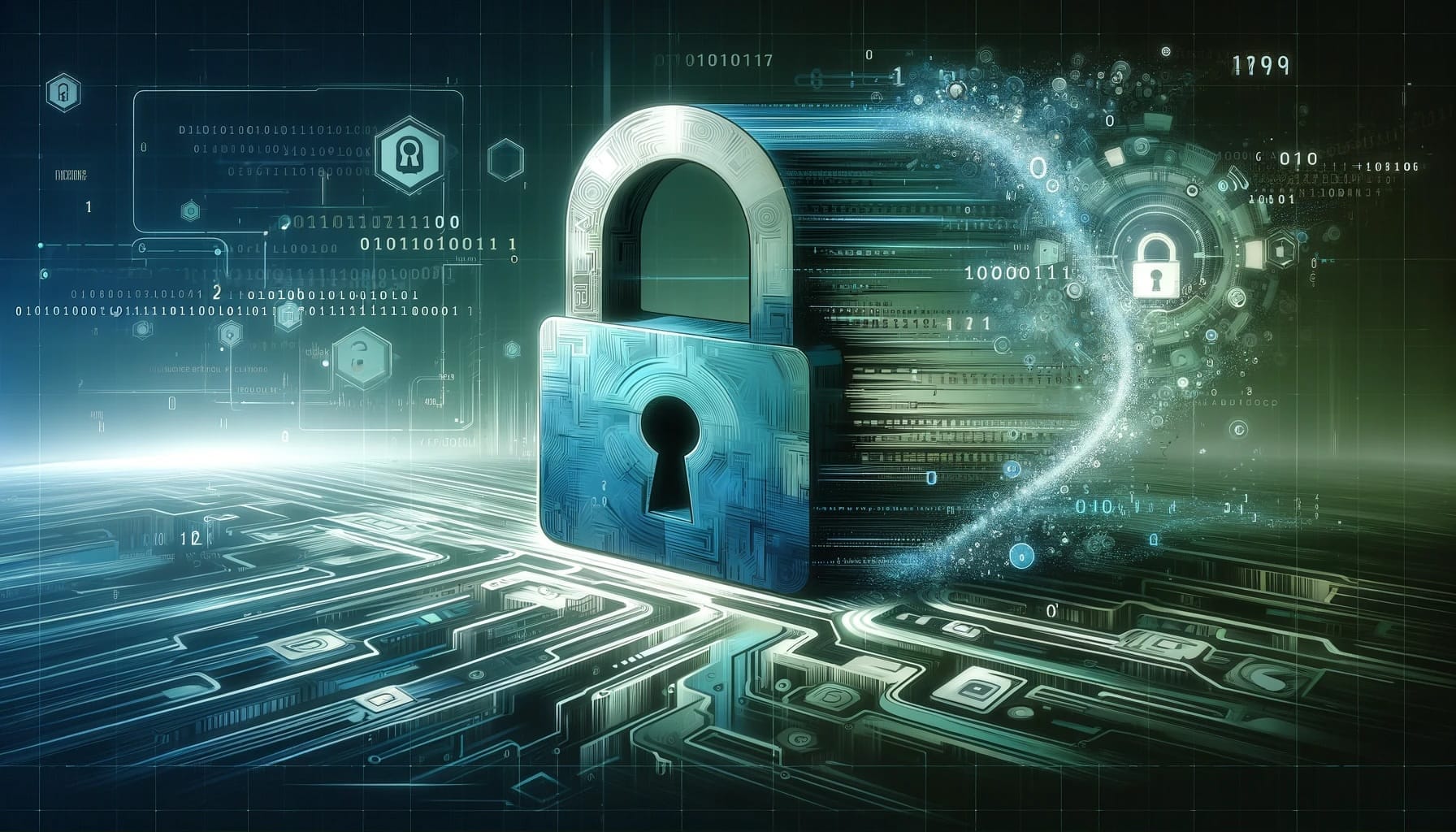 Digital Illustration meant to represent digital security